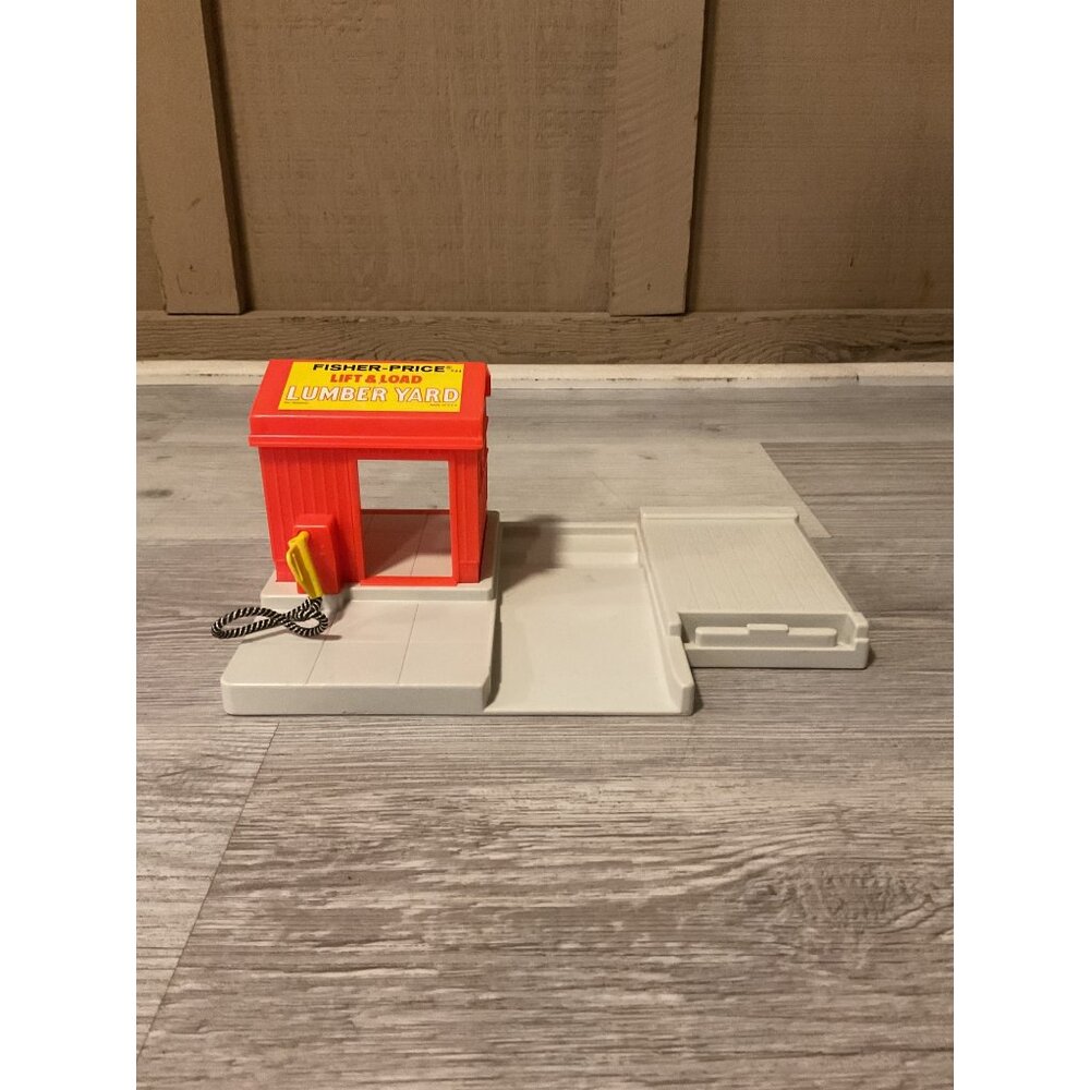 Fisher-Price Little People Lift & Load Lumber Yard Vintage Toy